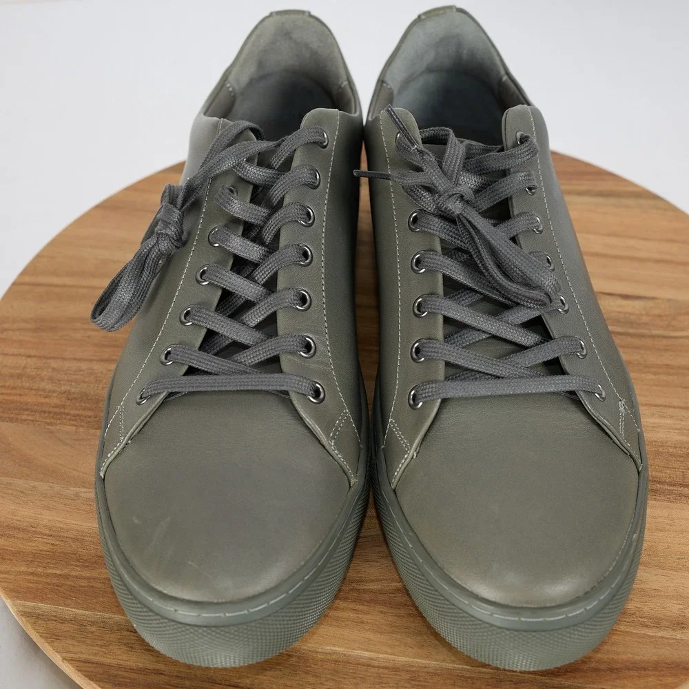 Thursday Boot Co Premier Low Top Olive Green Leather Sneakers Mens 11